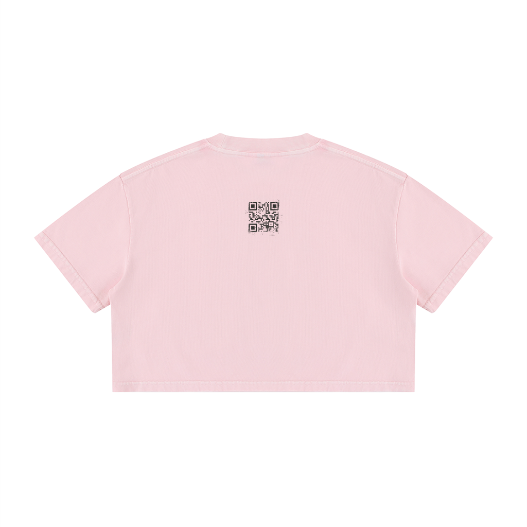 Say It Softly: Cropped Tee, Pastels