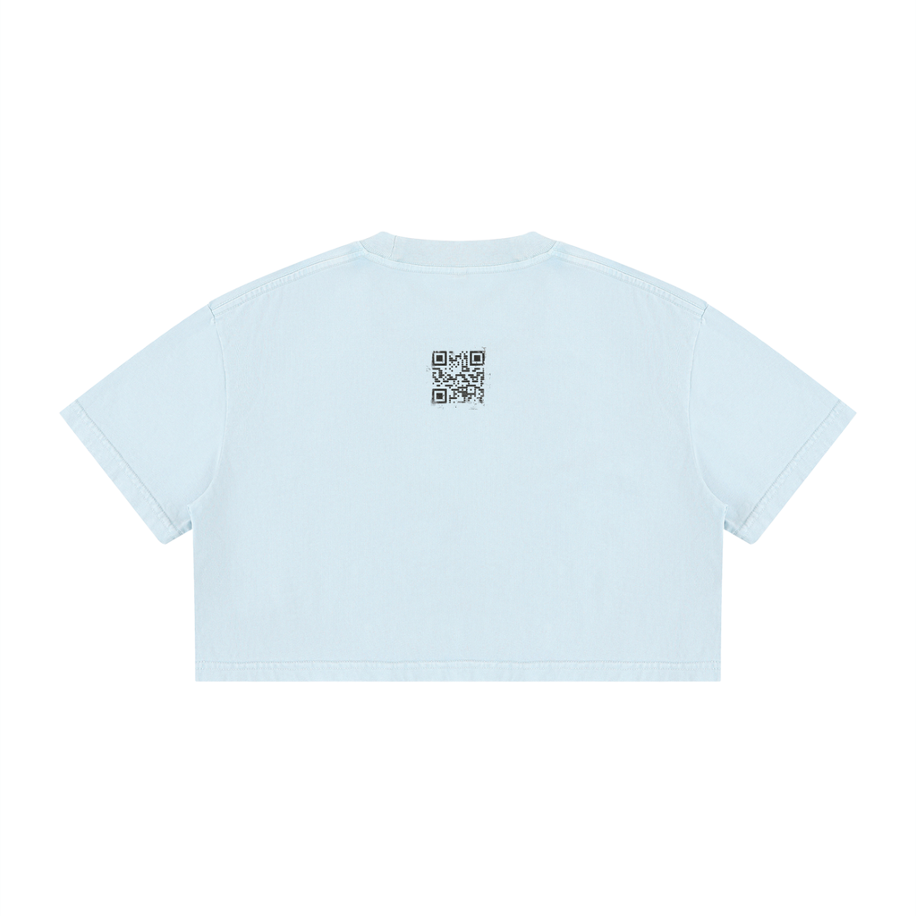 Say It Softly: Cropped Tee, Pastels