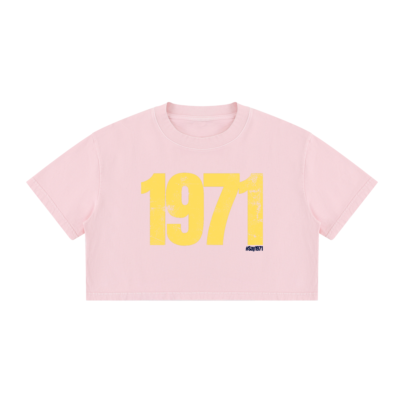 Say It Softly: Cropped Tee, Pastels