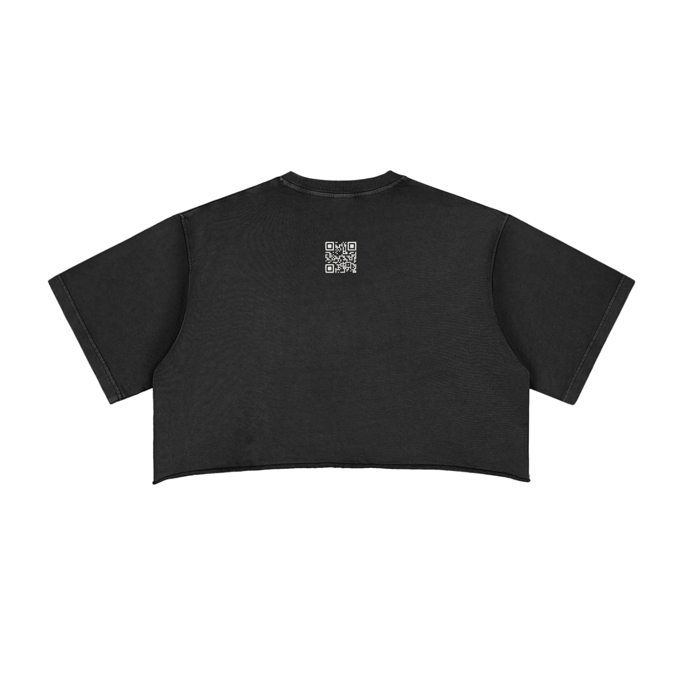 Say It Louder: Cropped Tee, Black