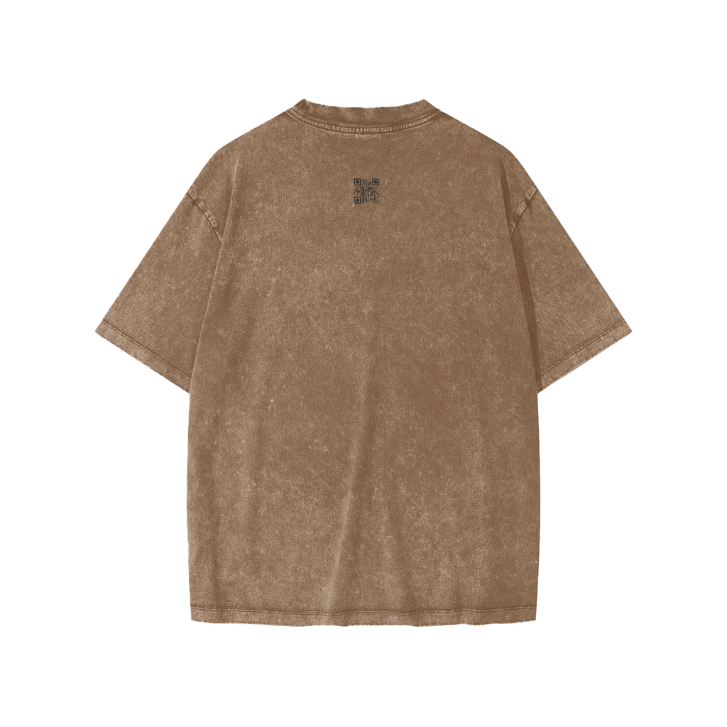 Brown t-shirt on a white background