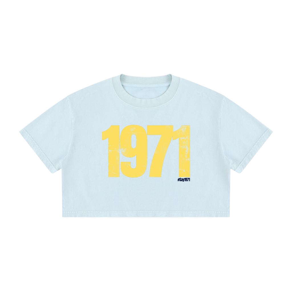 Say It Softly: Cropped Tee, Pastels