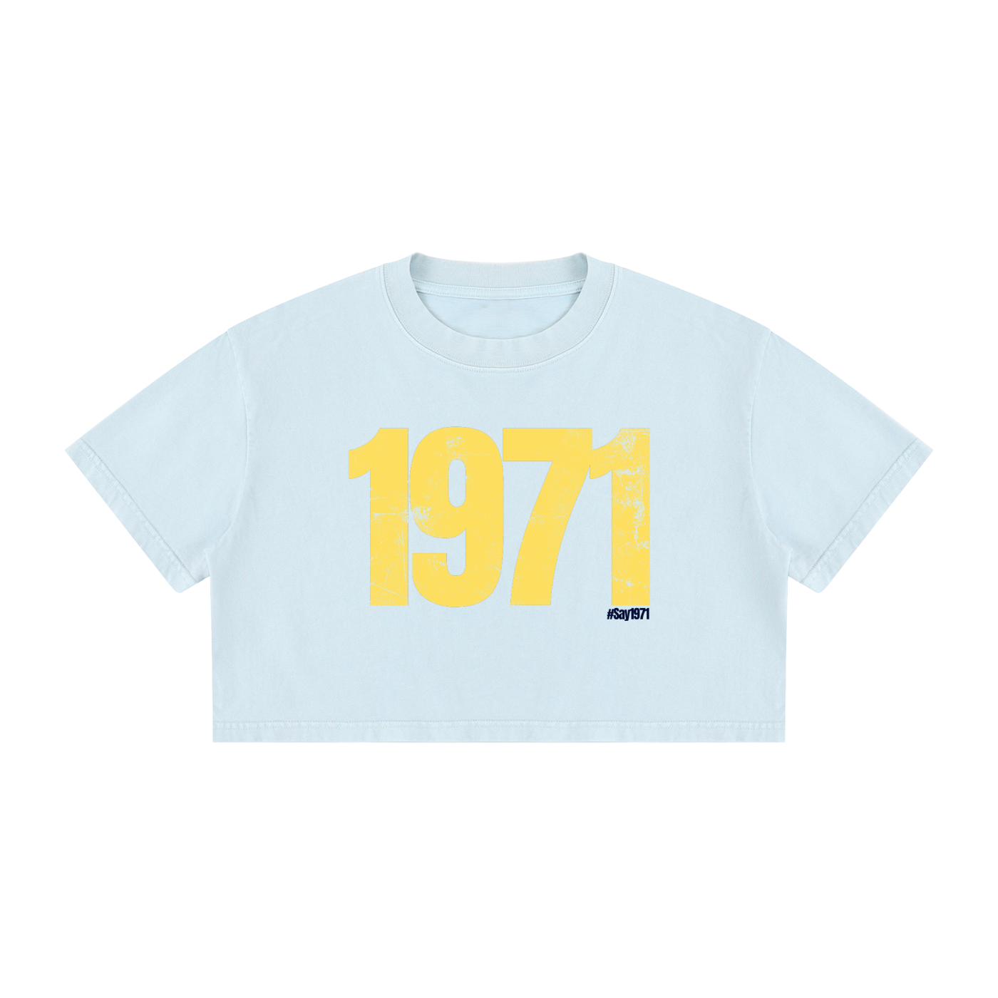 Say It Softly: Cropped Tee, Pastels